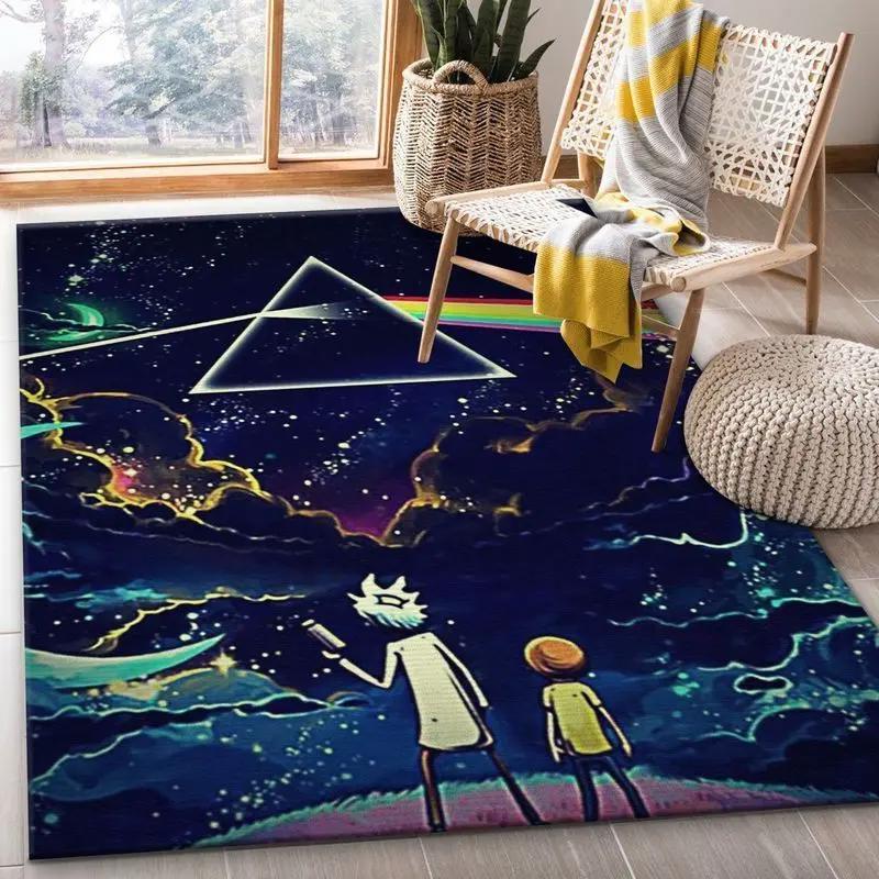 Rick and morty 31 area rug living room and bed room rug rug regtangle carpet floor decor home decor Rectangle Rug