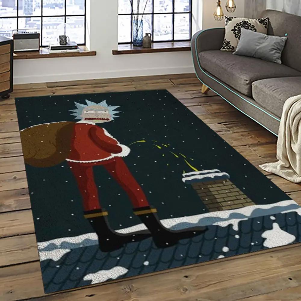 Rick and morty cartoon tv show retangle carpet area rug home decor best gift for family rm39 Rectangle Rug