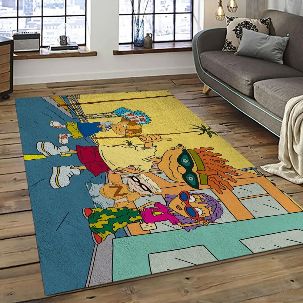 Rocket power action cartoon retangle carpet area rug home decor best gift for fan and friends rp24 Rectangle Rug