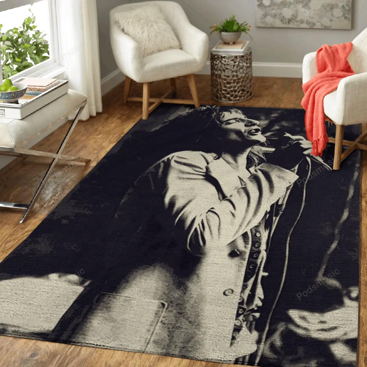 Rod stewart 23 music artist art for fans area rug living room carpet rug regtangle carpet floor decor home decor Rectangle Rug
