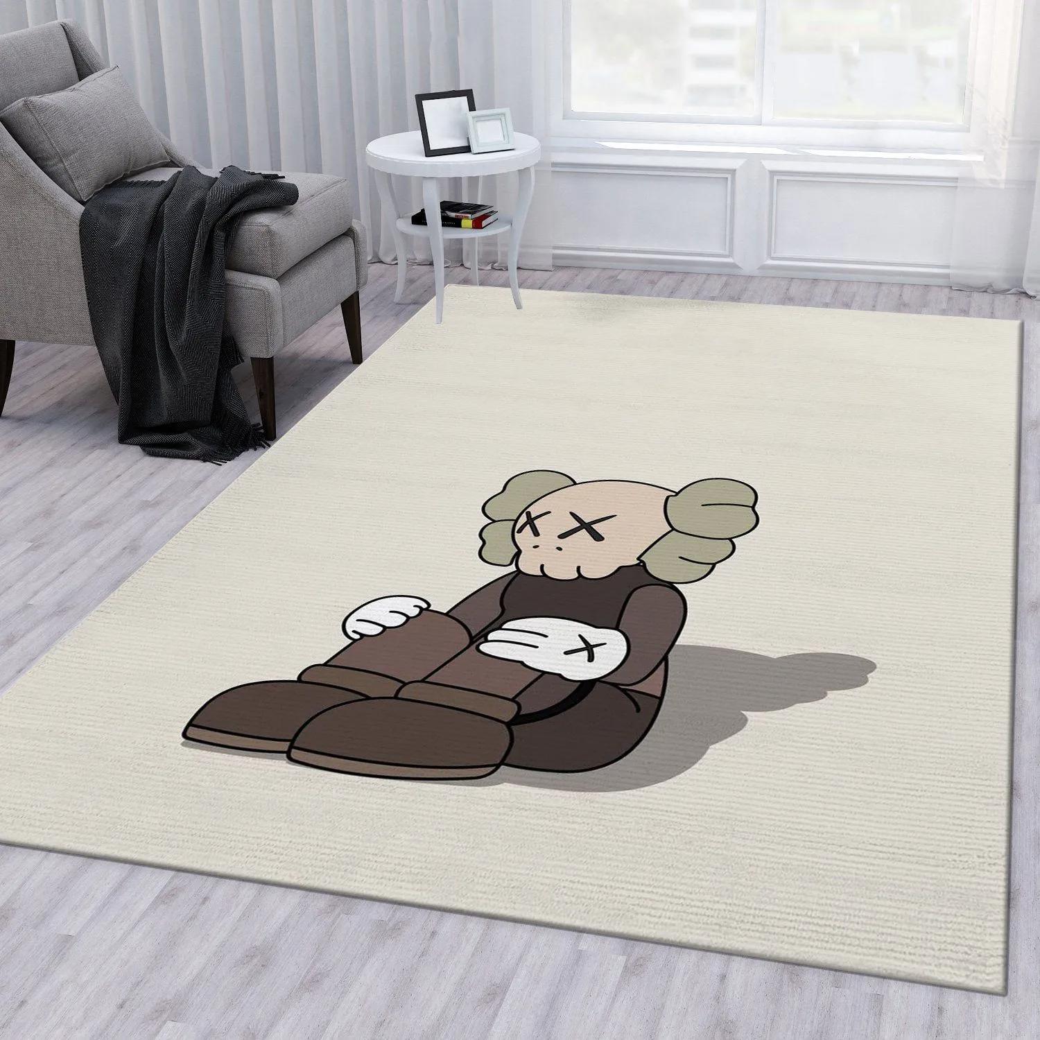Rugs in living room and bedroom - Kaws illustration area rug living room rug carpet floor decor floor mats keep warm in winter Rectangle Rug