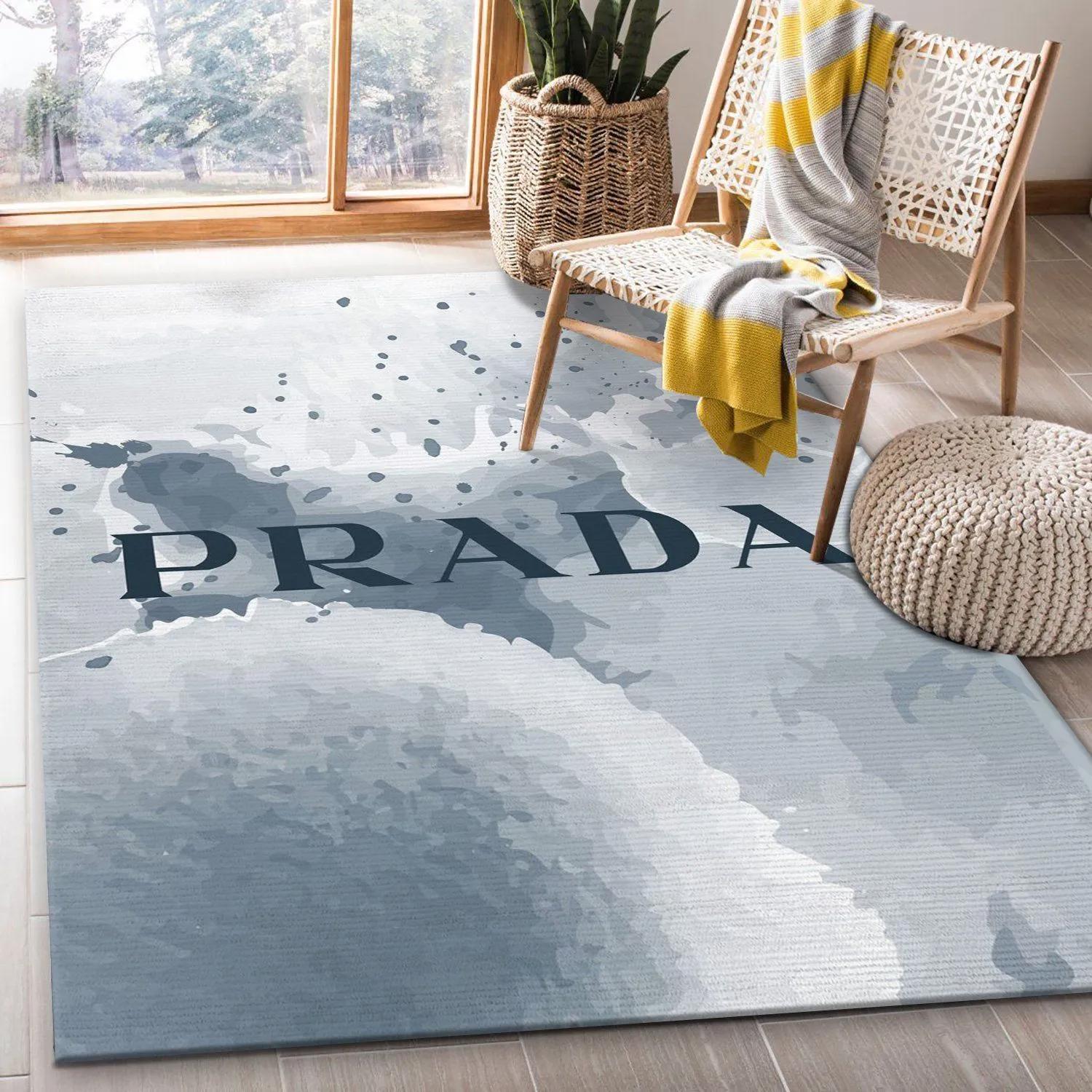 Rugs in living room and bedroom - Prada area rug fashion brand rug christmas gift us decor Rectangle Rug