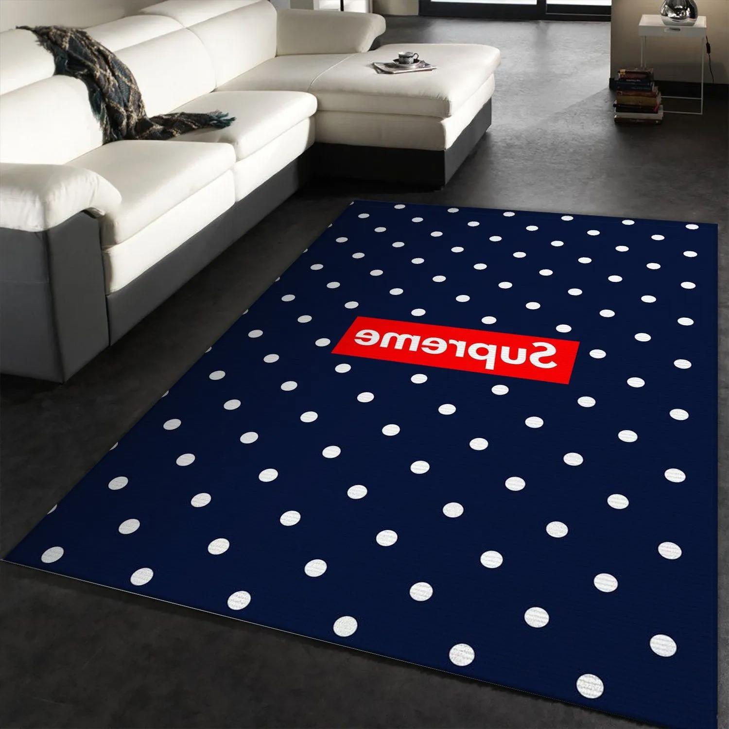 Rugs in living room and bedroom - Supreme x cdg rectangle rug bedroom rug floor decor home decorations Rectangle Rug