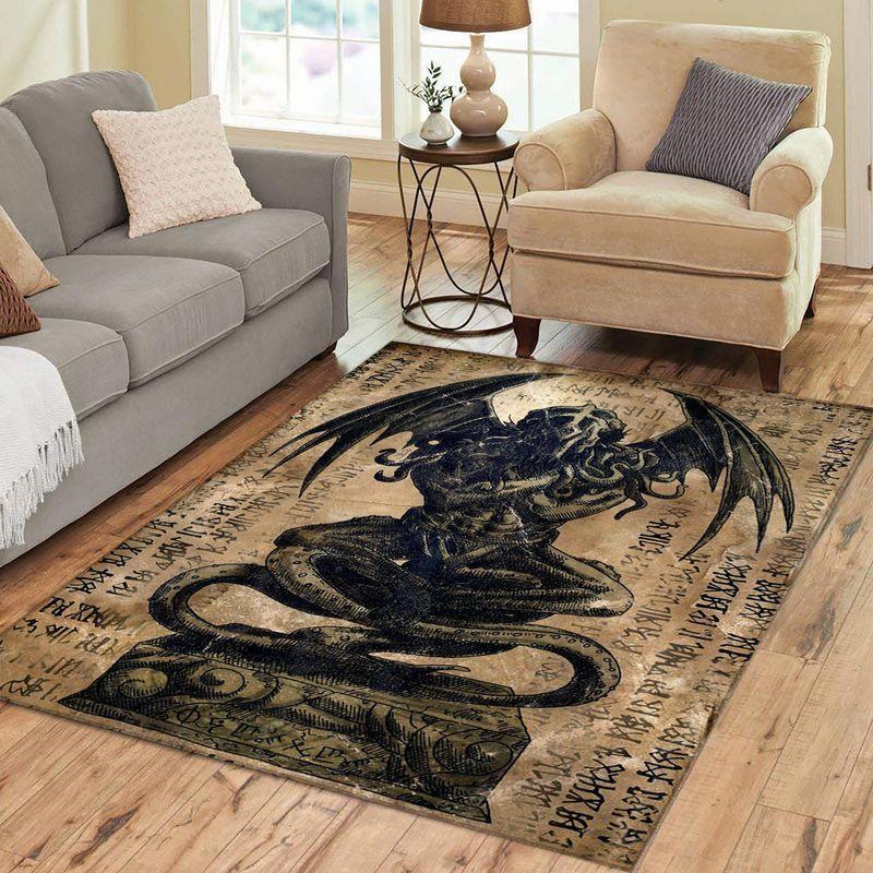 Rugs in living room and bedroom cthulhu lovecraft the ancient mighty old god area limited edition rug carpet Rectangle Rug