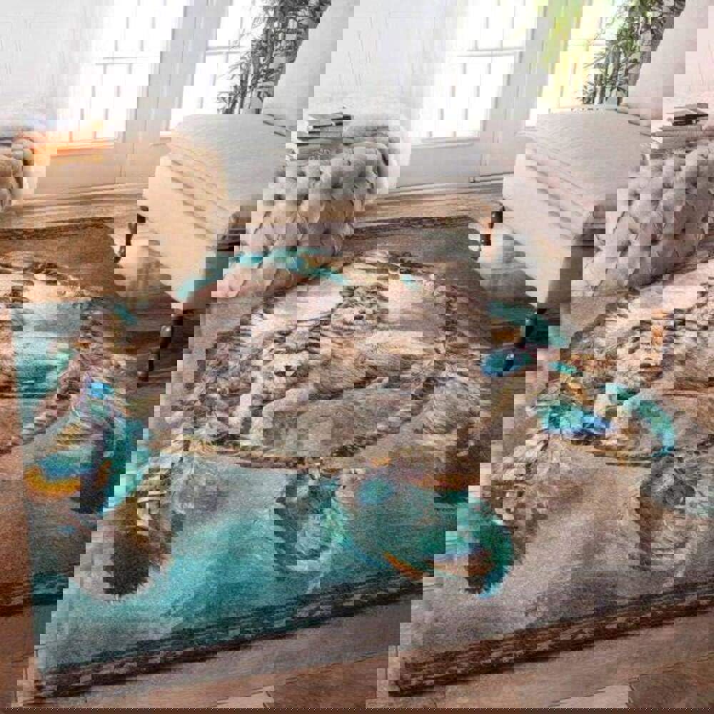 Rugs in living room and bedroom dreamcatcher wolves home decor rug multi Rectangle Rug