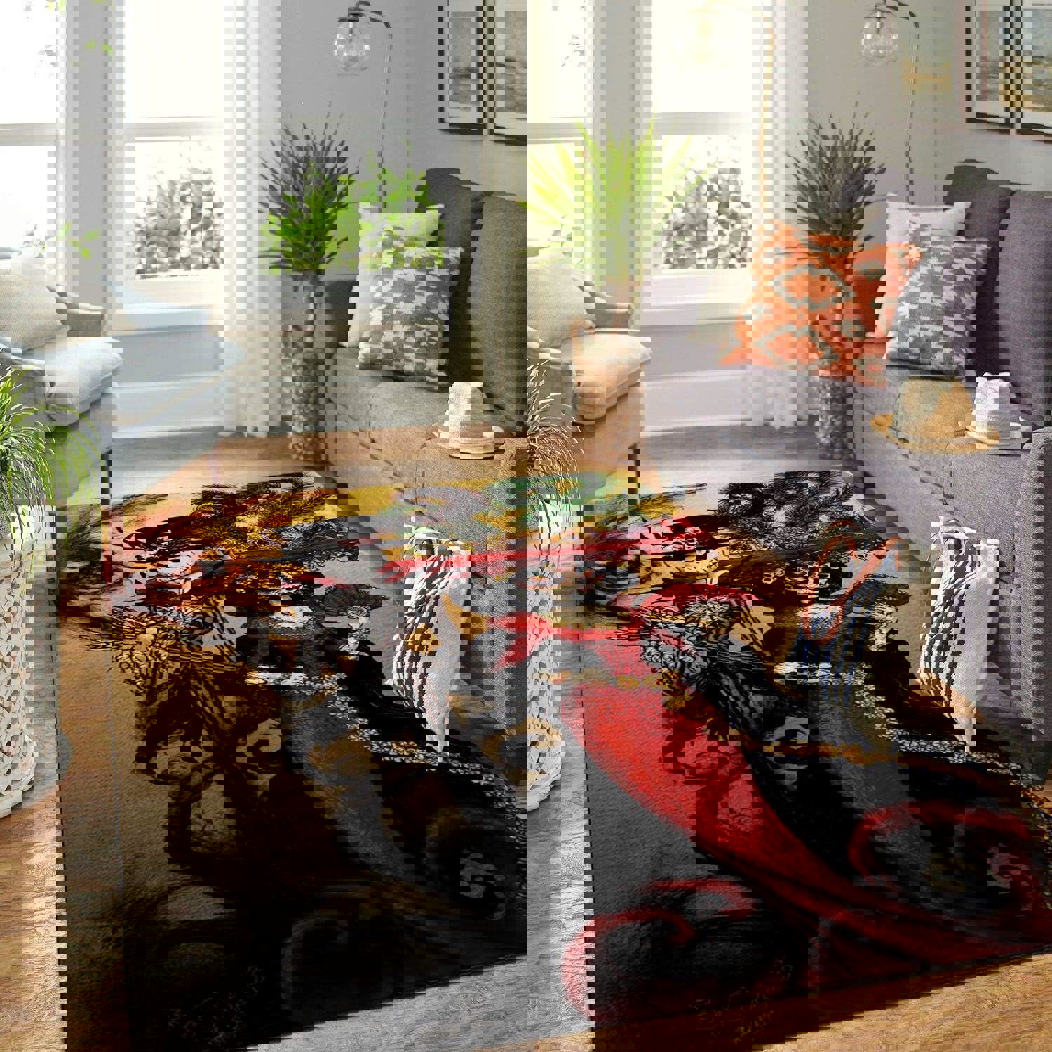 Rugs in living room and bedroom gentleman jack lady sally - the nightmare before christmas - halloween area rug Rectangle Rug