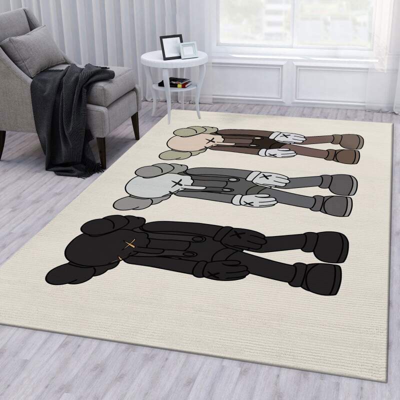 Rugs in living room and bedroom kaws small lie Rectangle Rug