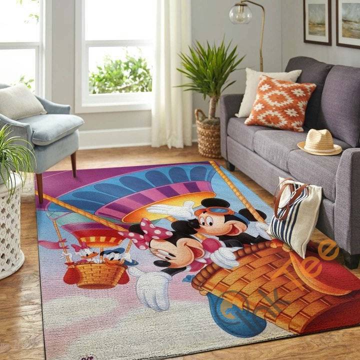 Rugs in living room and bedroom mickey and minnie Rectangle Rug