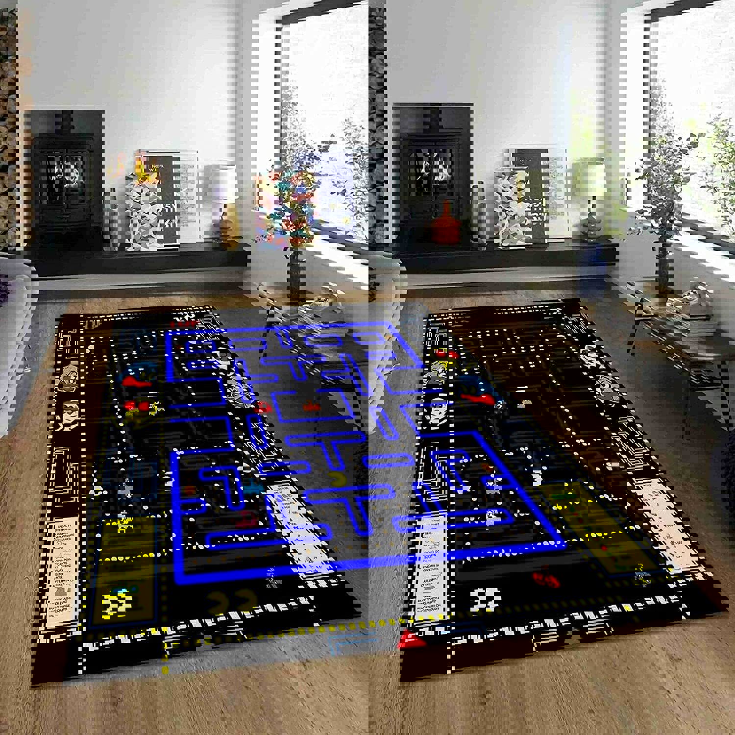 Rugs in living room and bedroom pacmann area rug- popular rug home decor Rectangle Rug