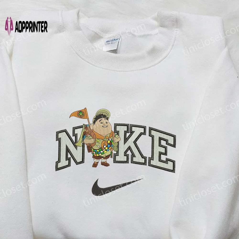 Russel x nike embroidered sweatshirt disney cartoon & nike inspired shirts Embroidered Shirt
