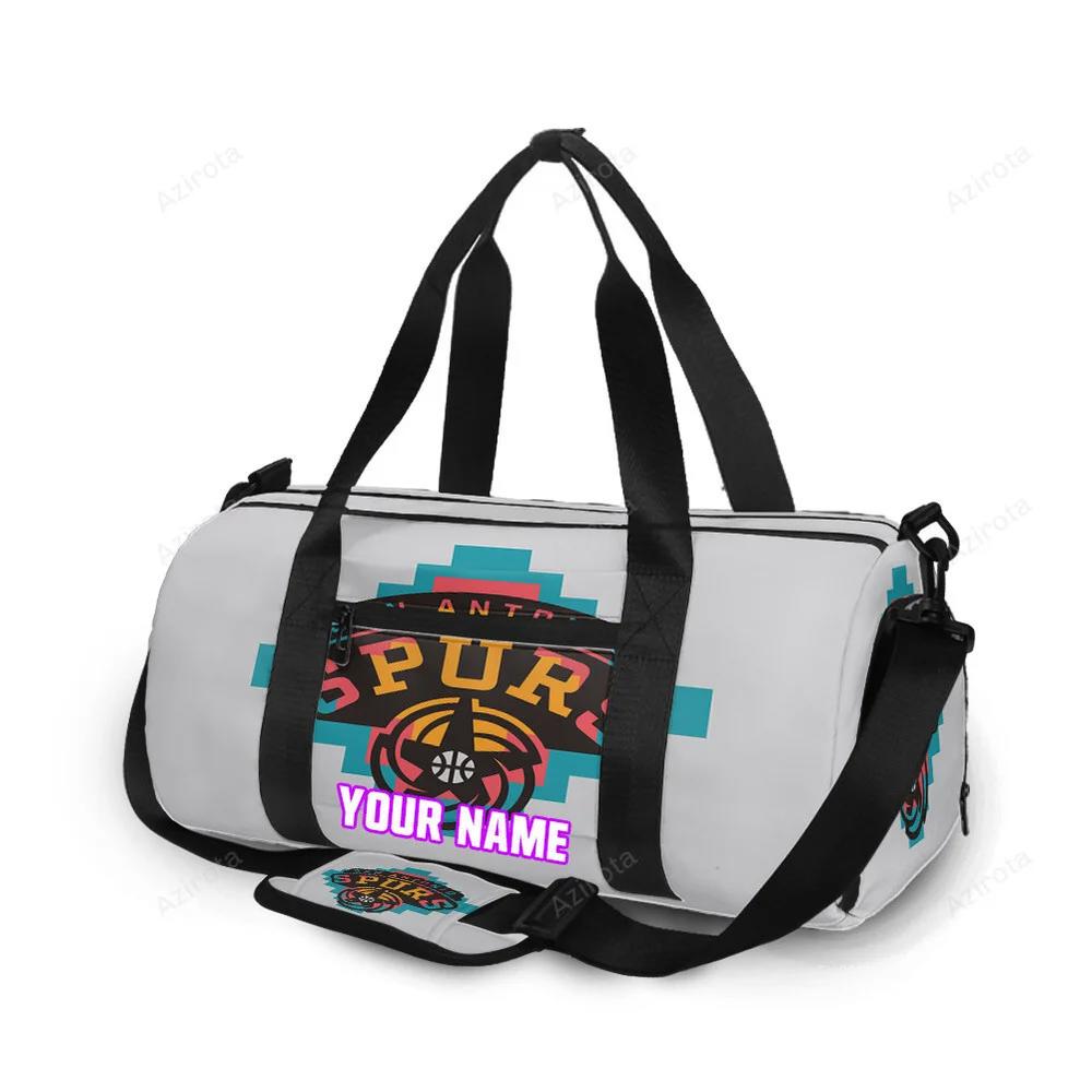 San antonio spurs fullcolor personalized name travel bag gym bag 2268 Travel Bag