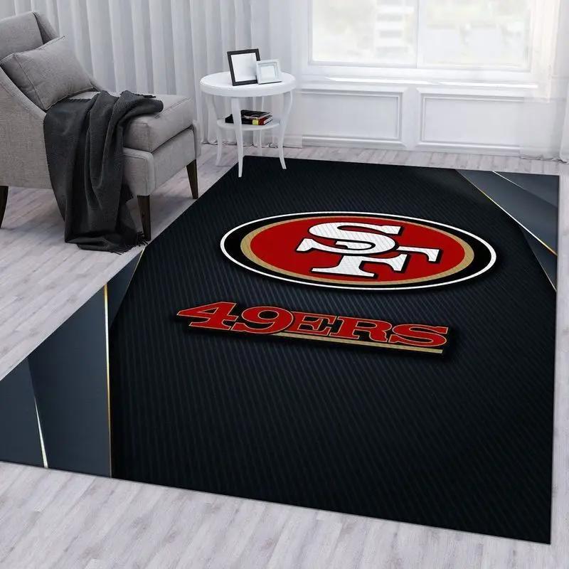 San francisco 49ers nfl 23 area rug living room bedroom rug regtangle carpet Rectangle Rug