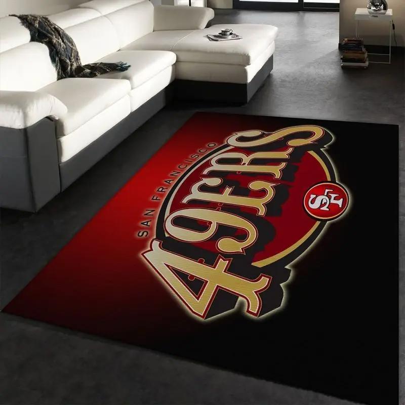 San francisco 49ers nfl 33 area rug living room bedroom rug regtangle carpet Rectangle Rug