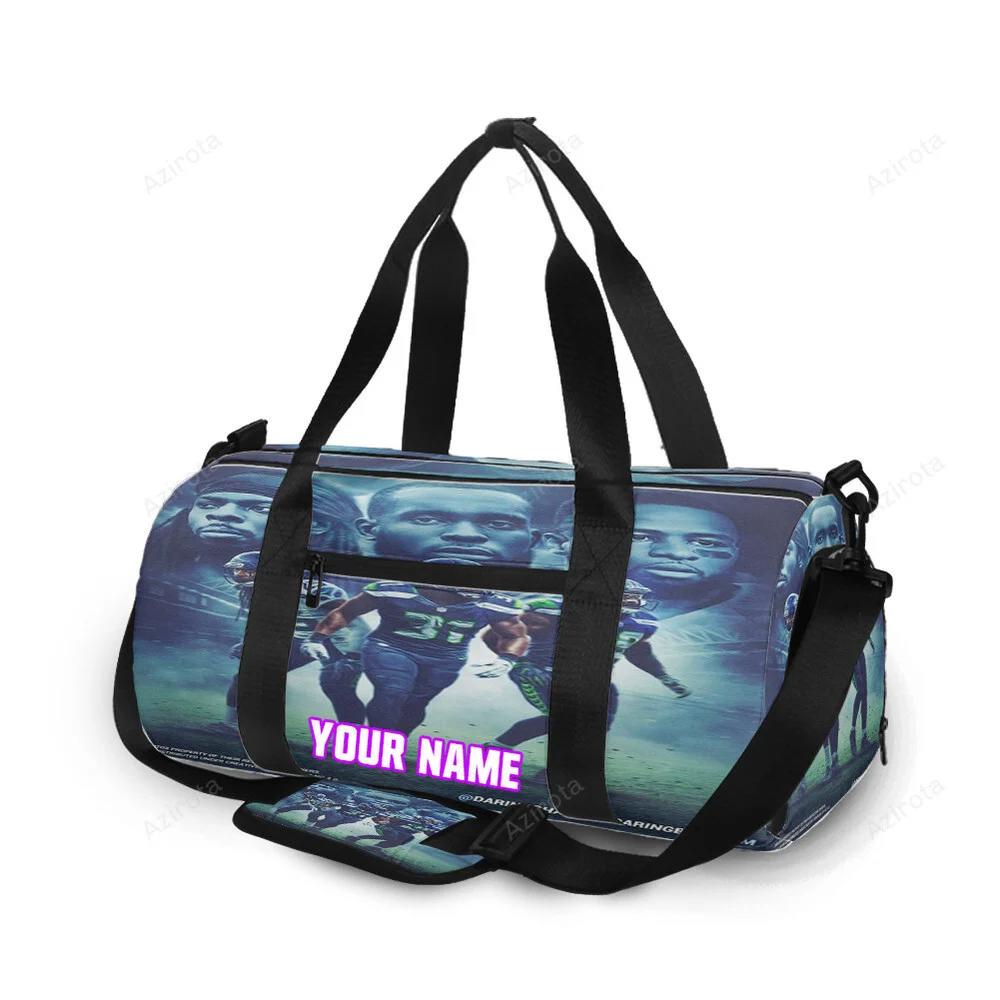 Seattle seahawks players2 personalized name travel bag gym bag 141 Travel Bag