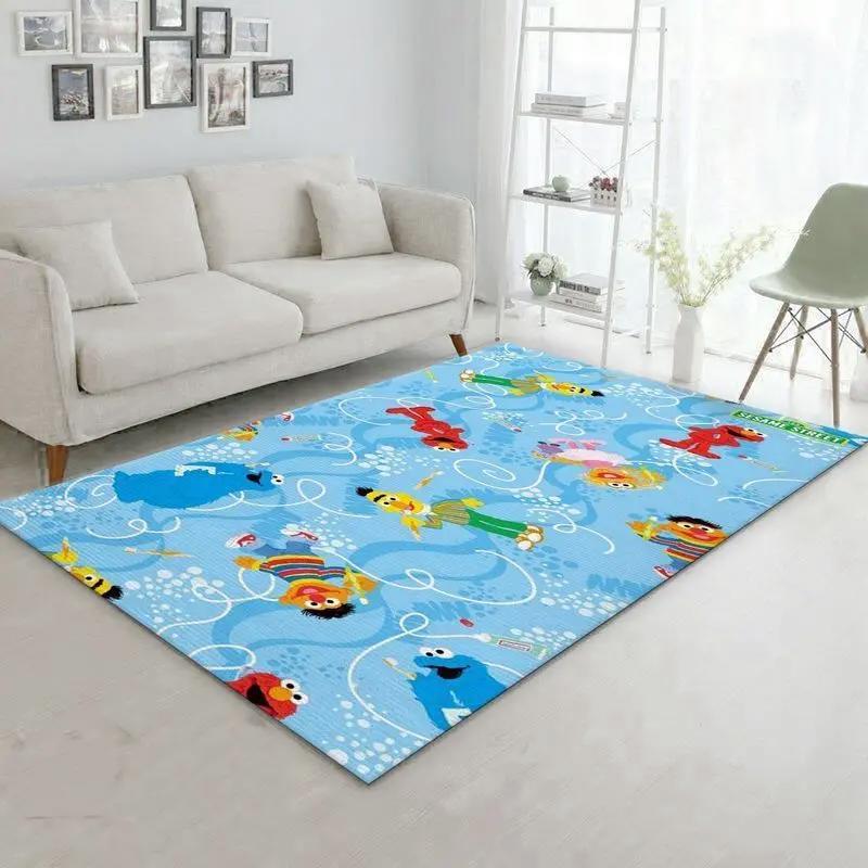 Sesame street 12 area rug living room and bed room rug rug regtangle carpet floor decor home decor Rectangle Rug