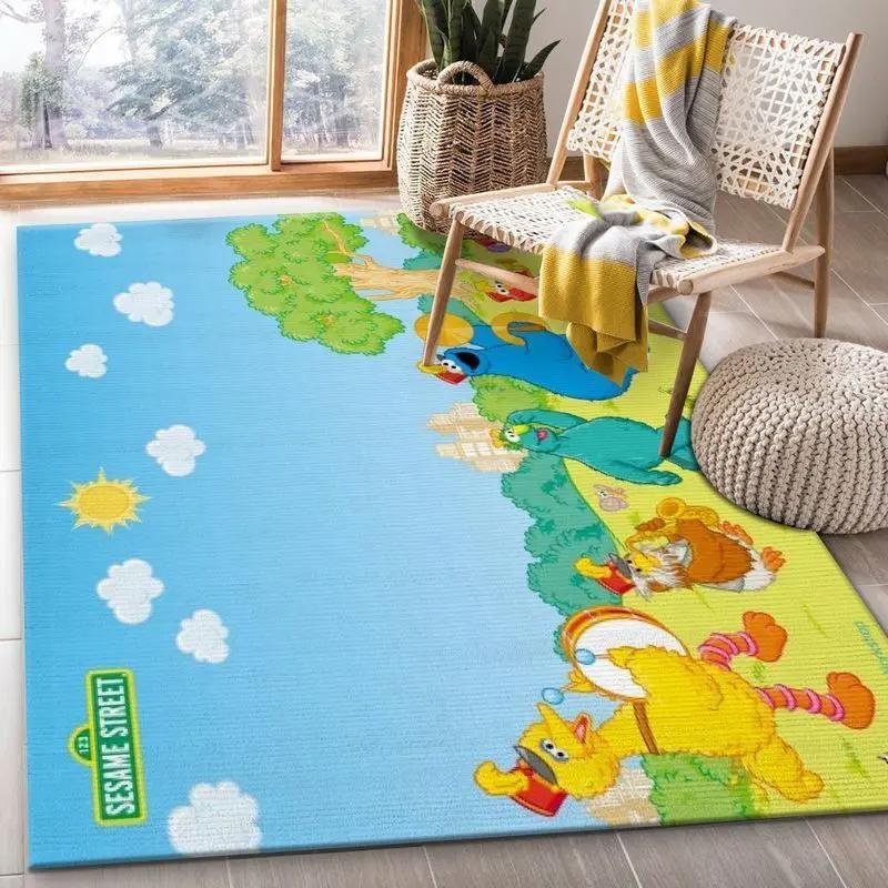 Sesame street 14 area rug living room and bed room rug rug regtangle carpet floor decor home decor Rectangle Rug