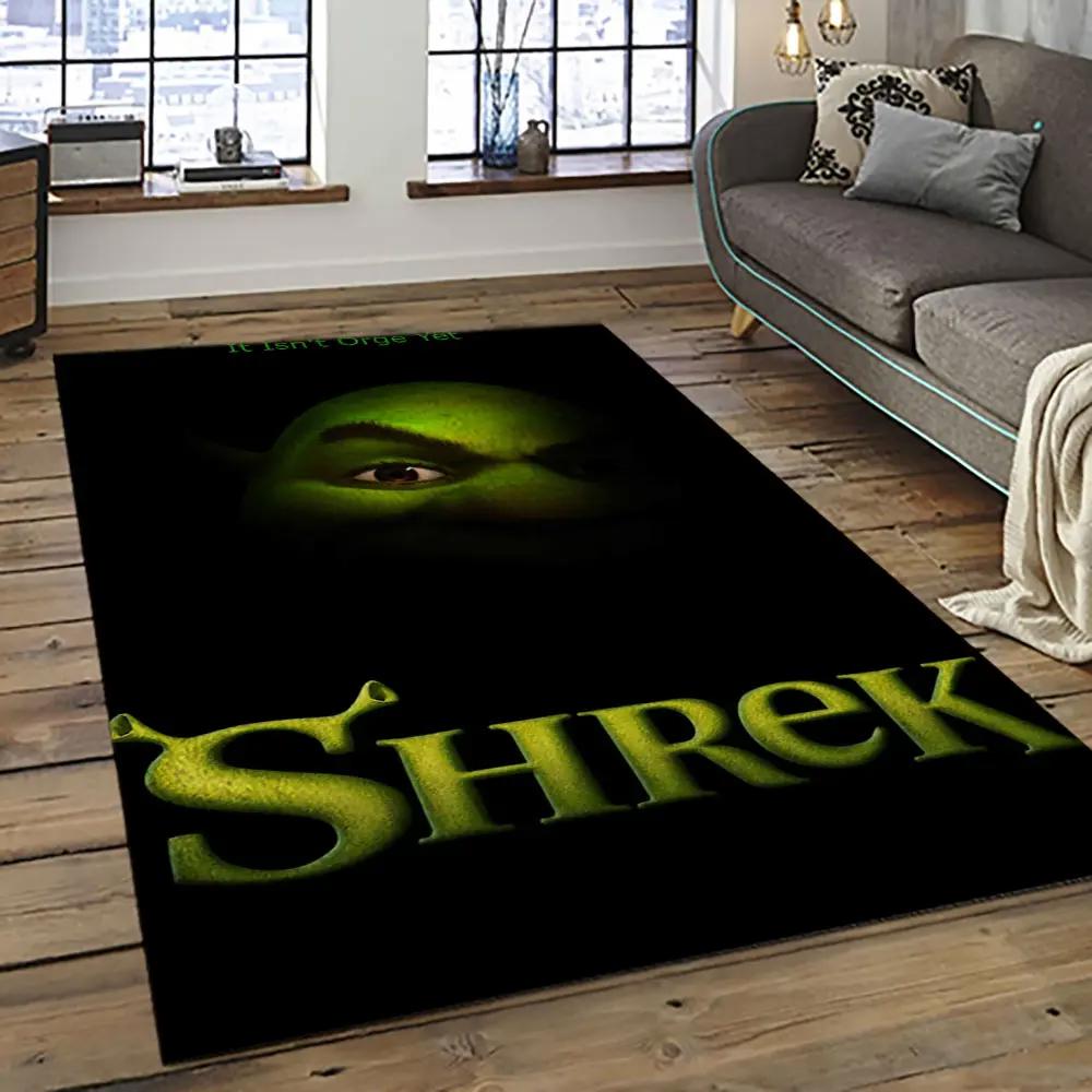 Shrek cartoon characters carpet area rug home decor gift best present for friends sk22 Rectangle Rug