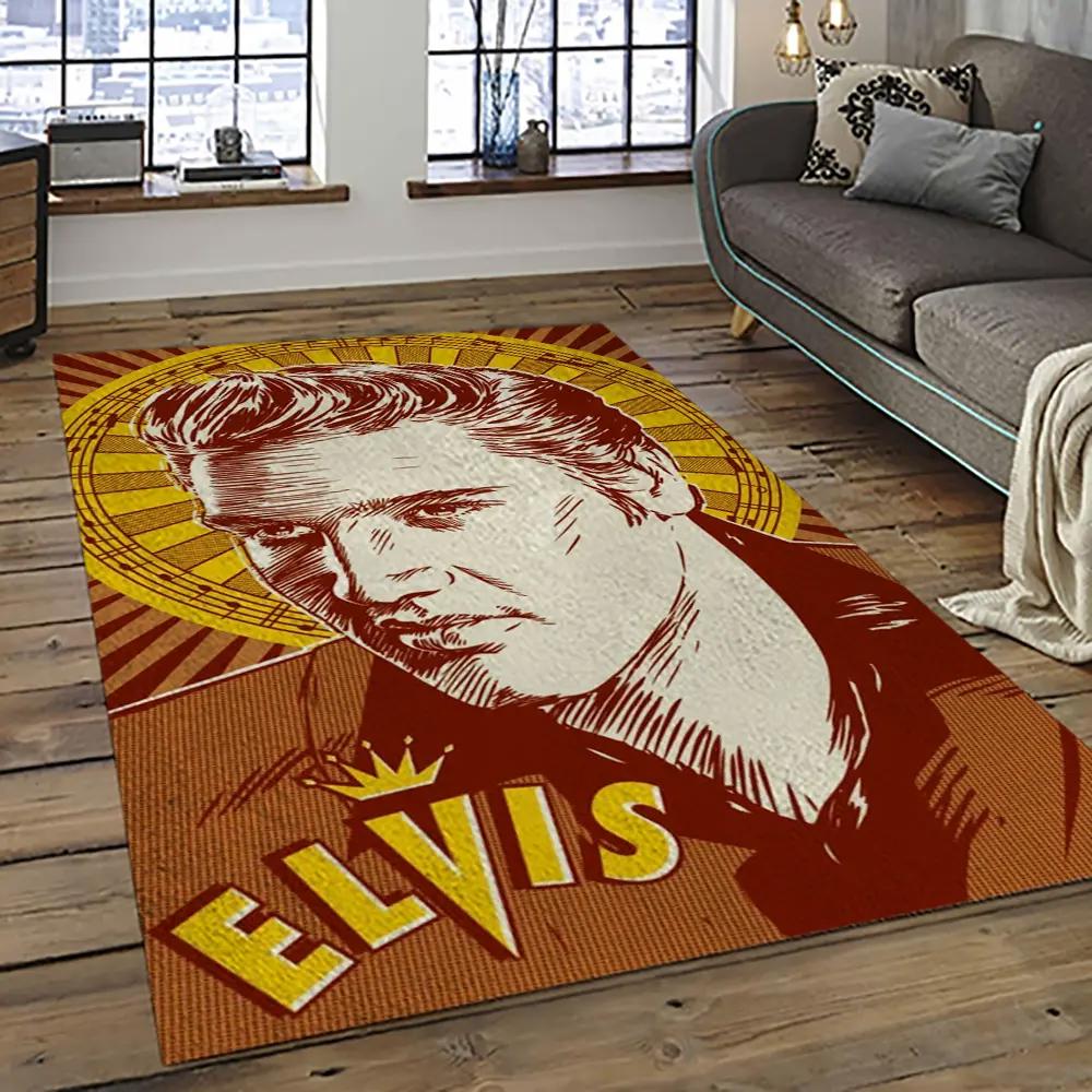 Singer elvis presley music carpet rectangle area rug for living room bedroom decor ep52 Rectangle Rug