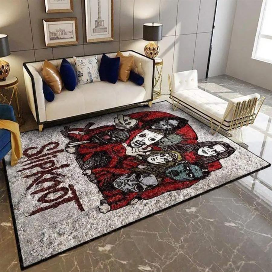 Slipknot band area rug living room rug home decor music ofd 1909081 Rectangle Rug