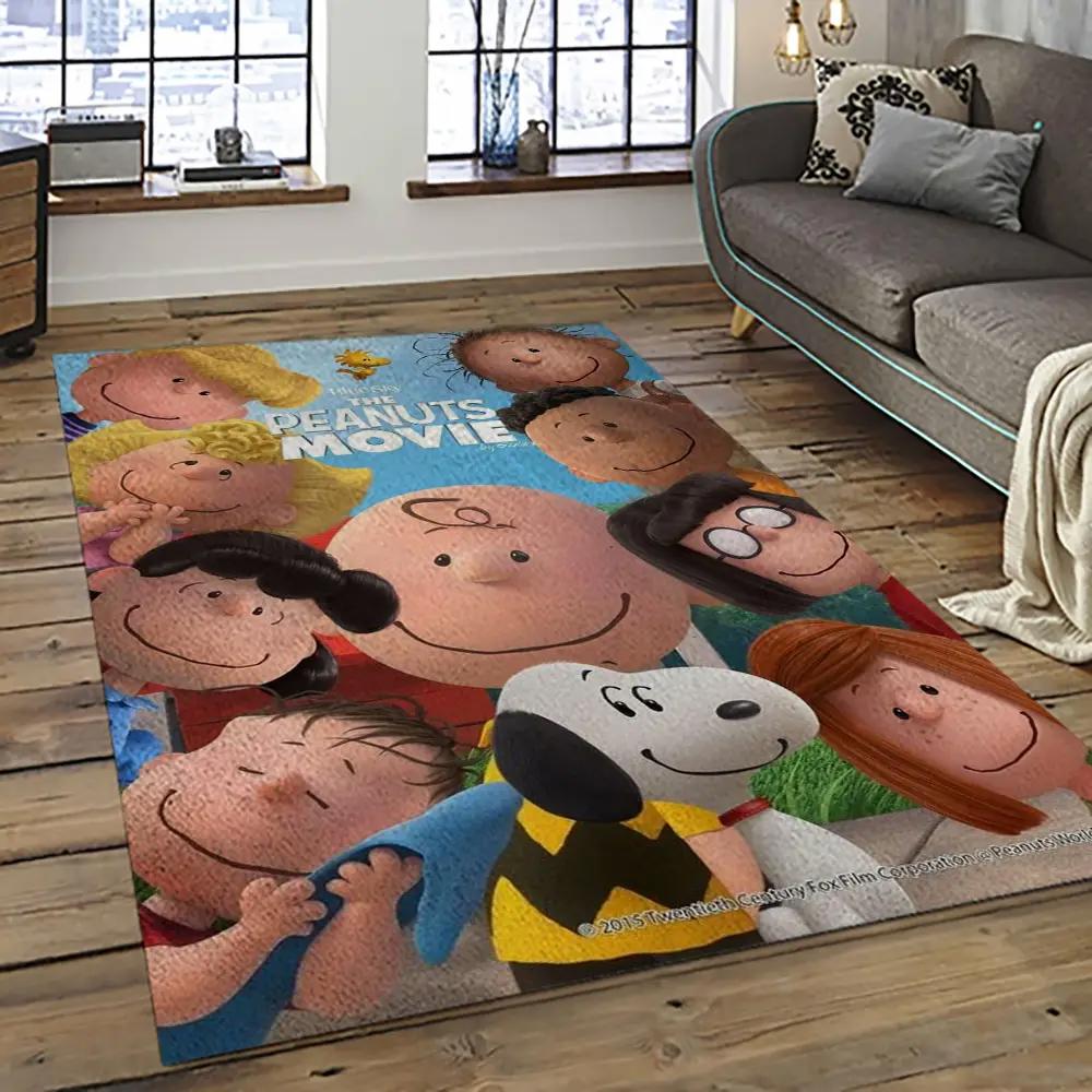 Snoopy cartoon movie carpet rectangle area rug for living room bedroom decor snp106 Rectangle Rug