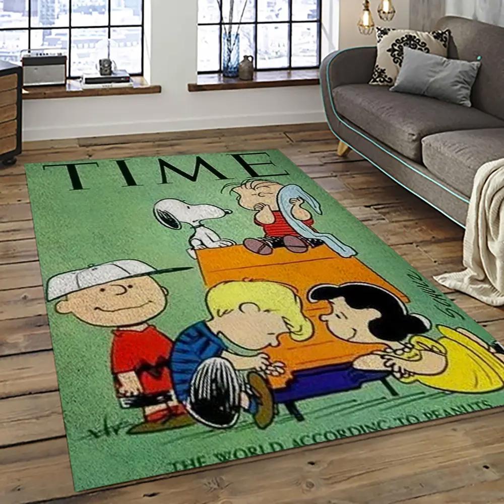 Snoopy cartoon movie carpet rectangle area rug for living room bedroom decor snp108 Rectangle Rug