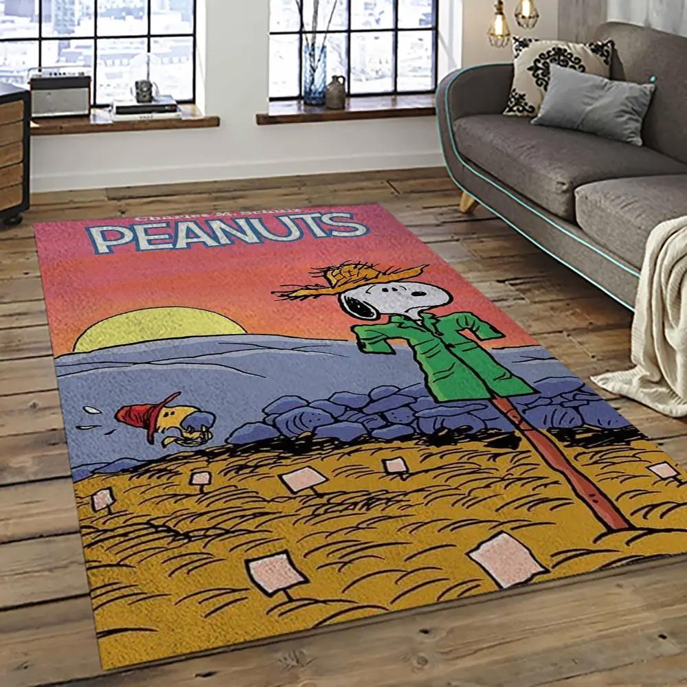 Snoopy cartoon movie carpet rectangle area rug for living room bedroom decor snp114 Rectangle Rug