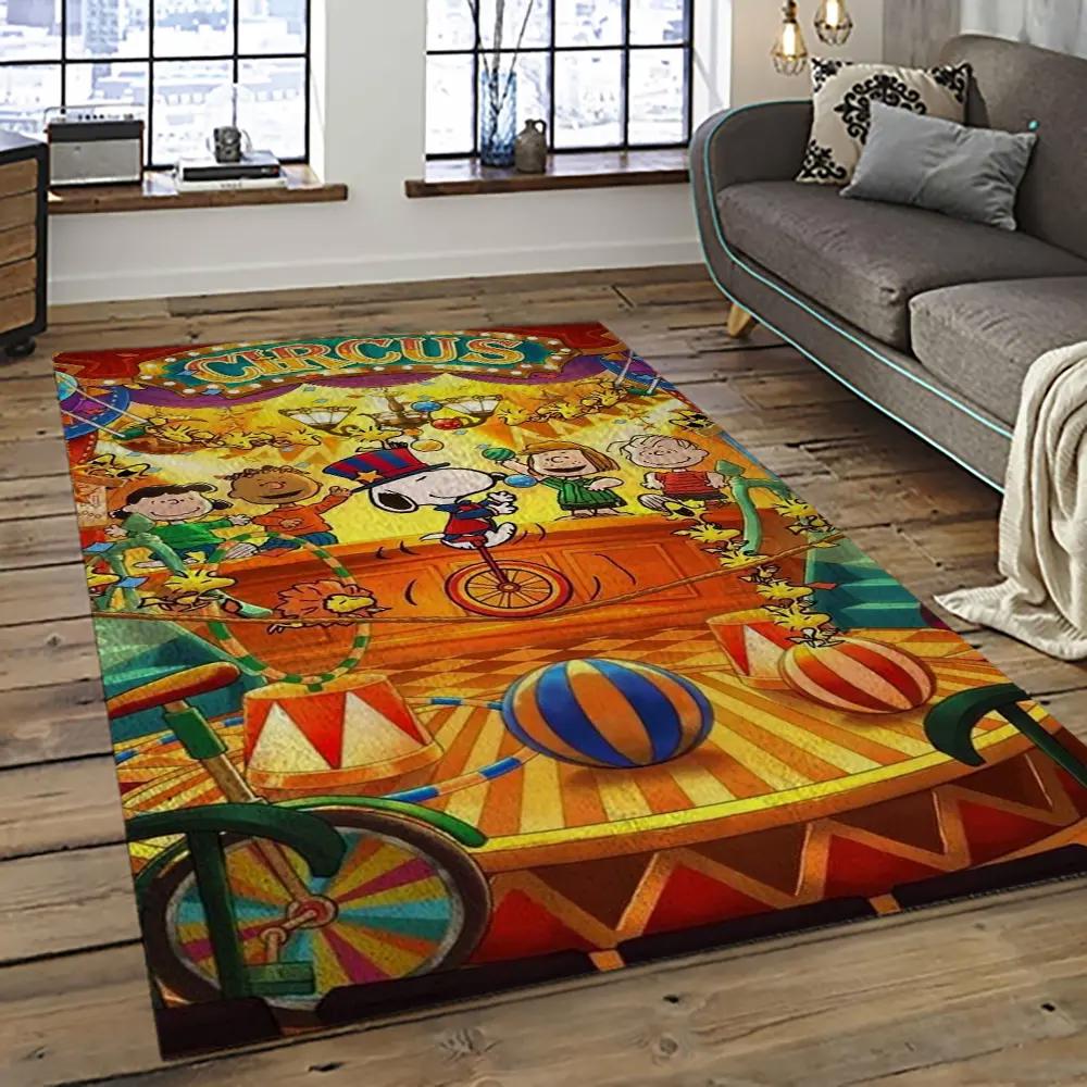 Snoopy cartoon movie carpet rectangle area rug for living room bedroom decor snp77 Rectangle Rug
