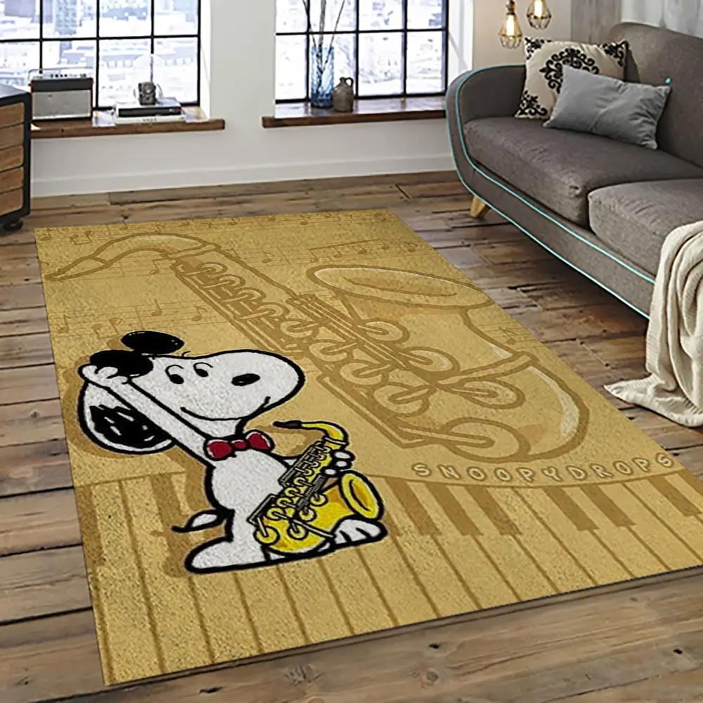 Snoopy cartoon movie carpet rectangle area rug for living room bedroom decor snp9 Rectangle Rug