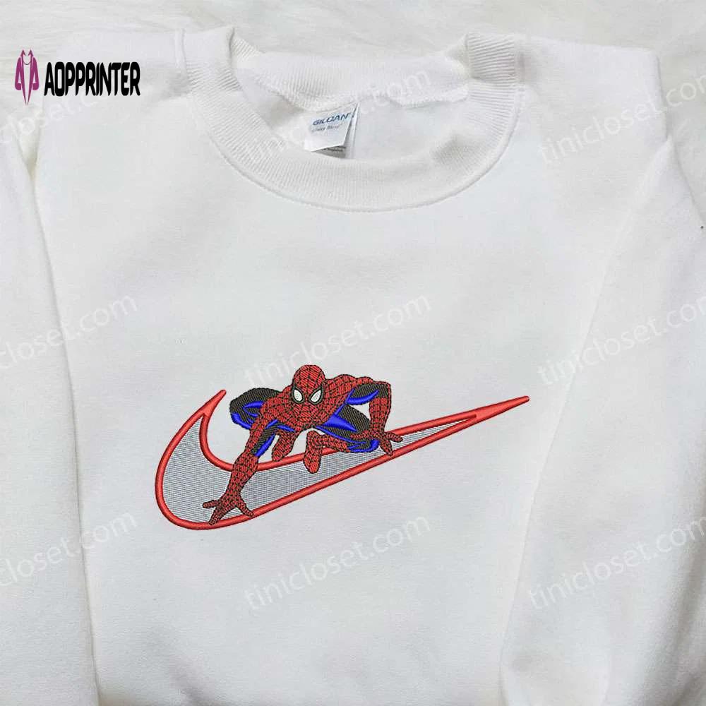 Spider-man x nike embroidered sweatshirt & shirt: no way home & inspired collection Embroidered Shirt