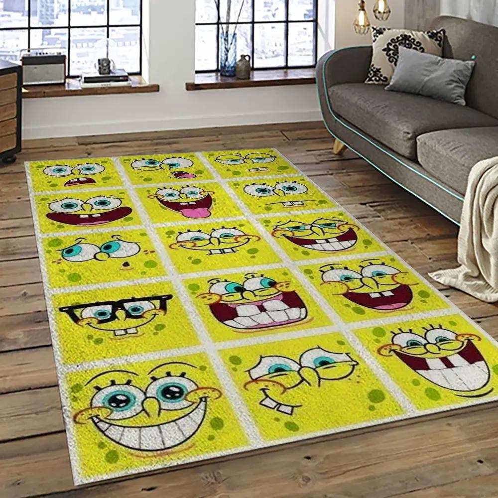Spongebob squarepants cartoon tv show retangle carpet area rug home decor best gift for family ssp17 Rectangle Rug