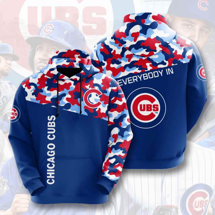 Sports baseballlb chicago cubs usa 123 3d hoodie Zipper Hoodie 3D