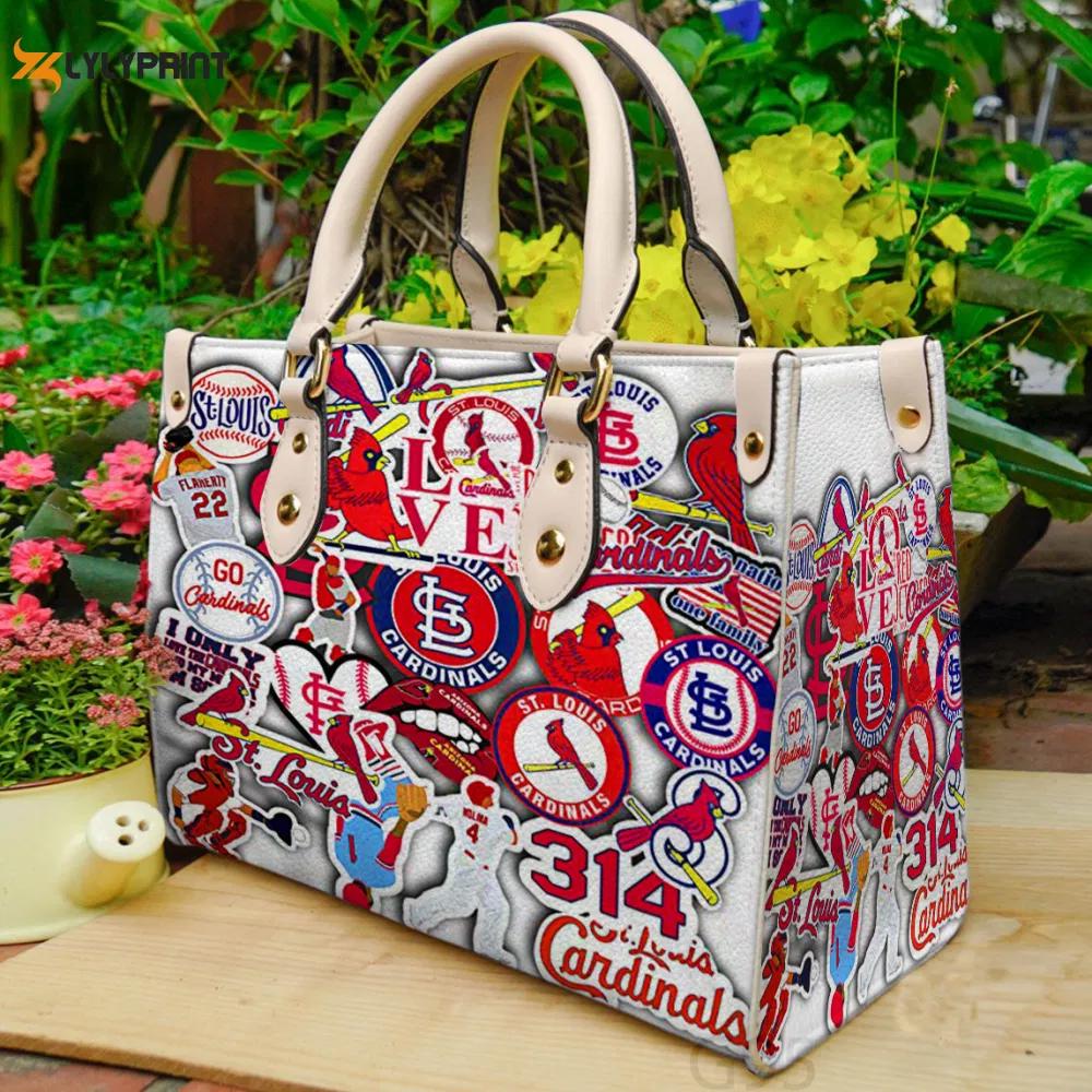 St louis cardinals 1 leather bag for women gift 3999 Women Leather Hand Bag