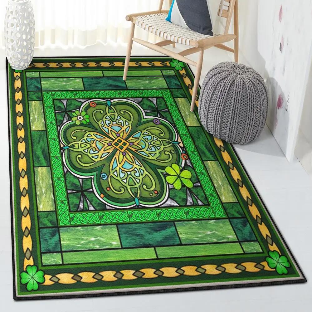 St patrick’s day large living room rugs, irish glass art gs cl rug Rectangle Rug
