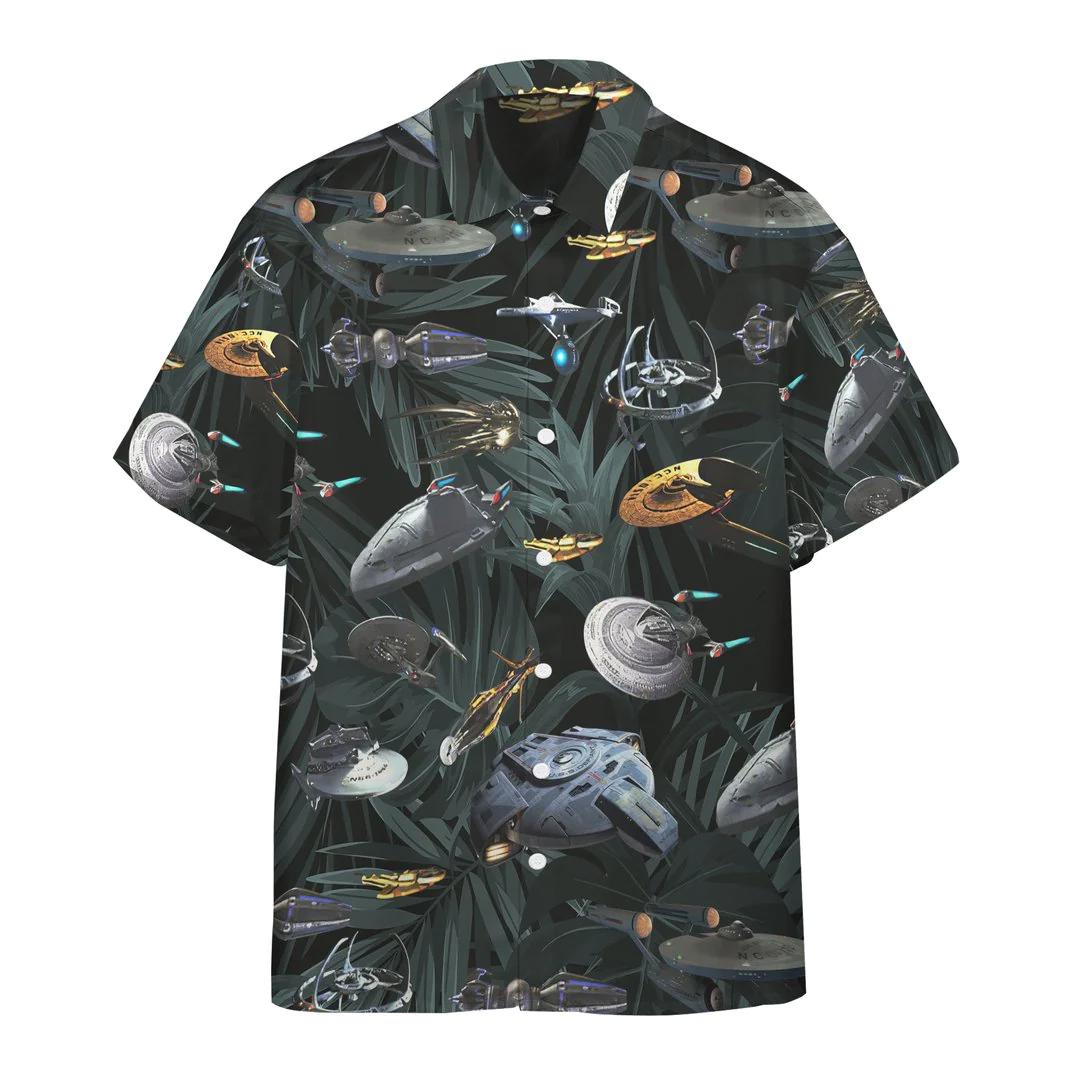 Star trek space ships hawaiian shirt Hawaii Shirt Shorts & Flip Flops