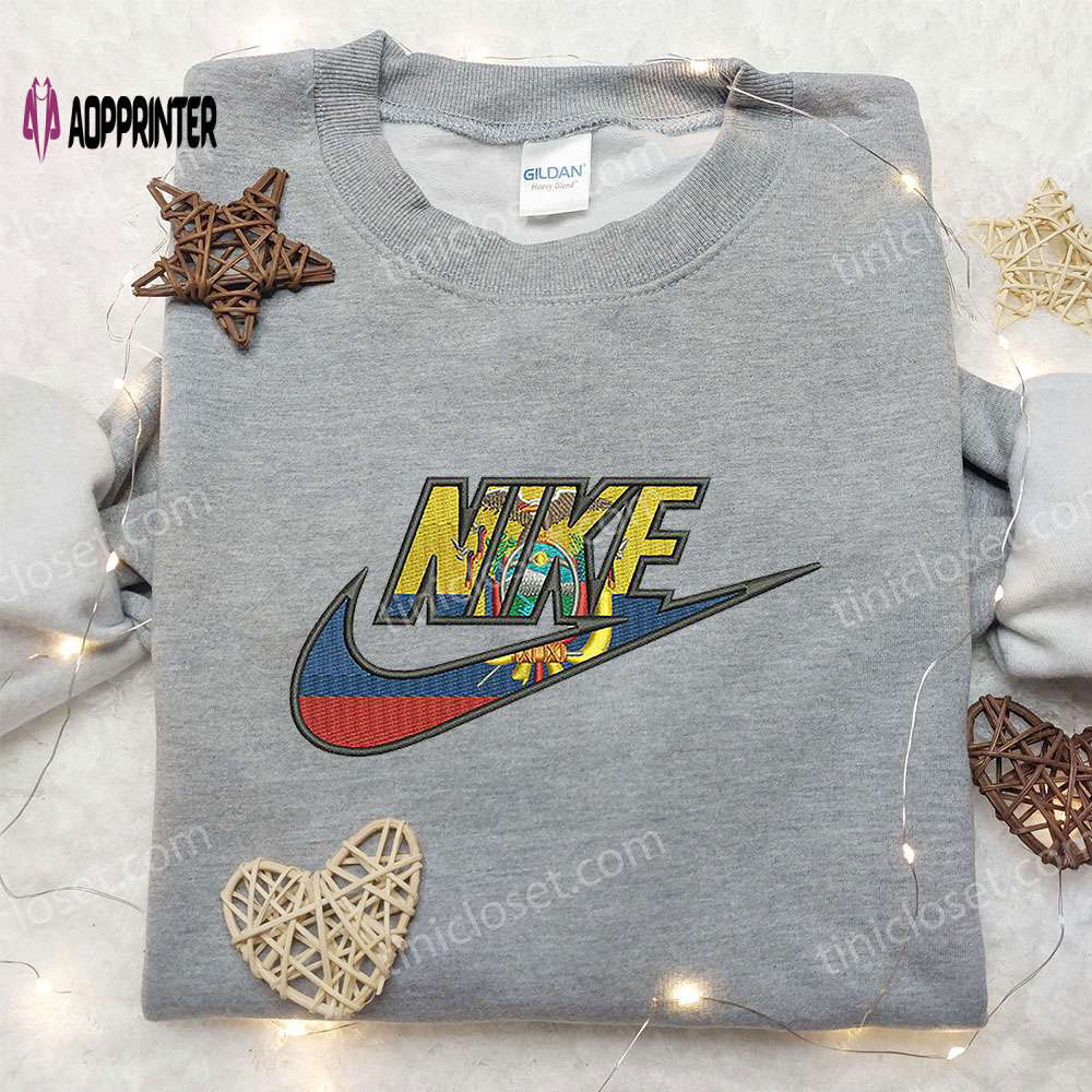 Stylish ekuador x nike embroidered shirt: perfect gift for daughter Embroidered Shirt