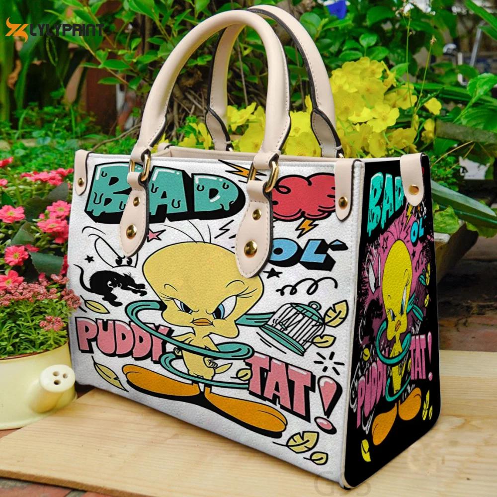 Stylish tweety bird 10 leather hand bag gift for women’s day – perfect women s day gift g95 3501 Women Leather Hand Bag