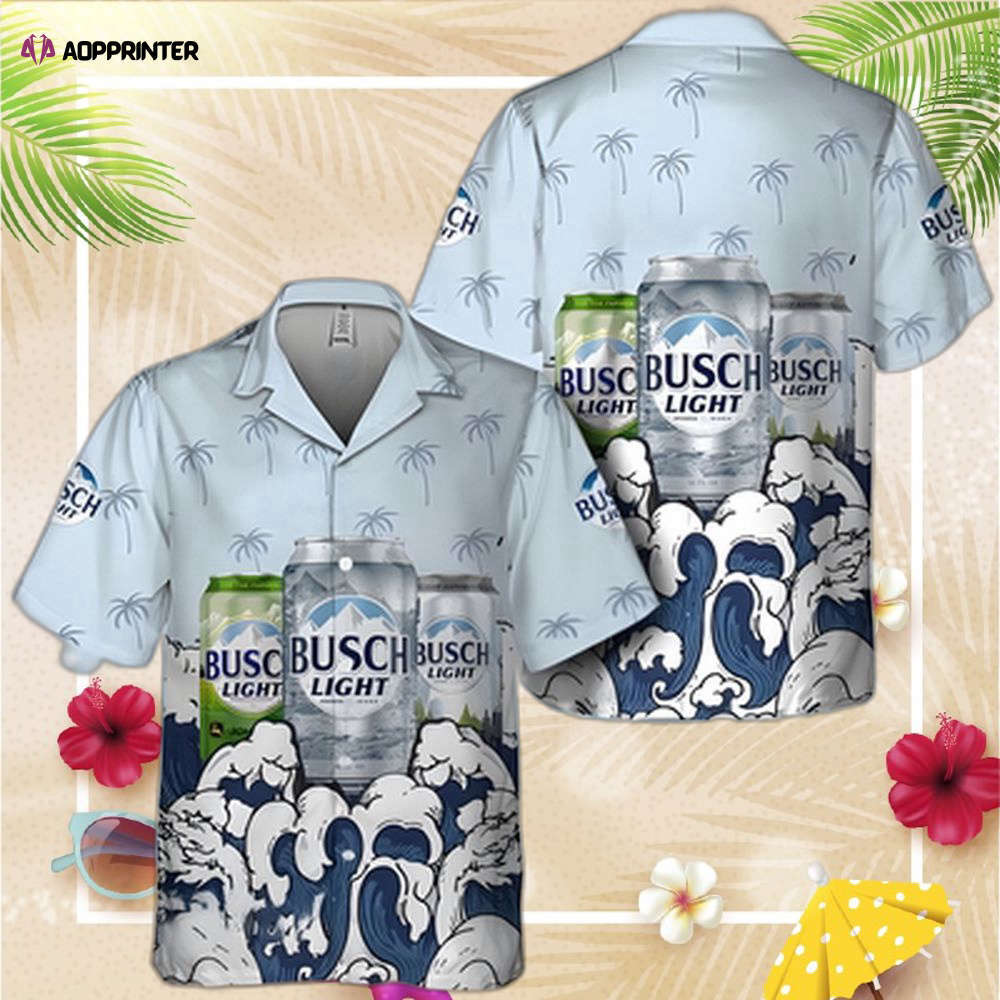 Summer waves busch light hawaiian shirt for men women beer gift for beach trip Hawaii Shirt