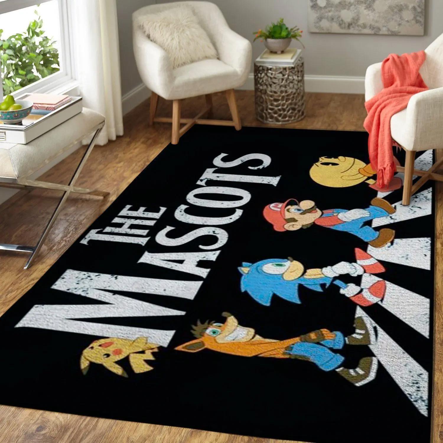 Super smash bros. area rug nintendo video game carpet gamer living room rugs rug regtangle carpet floor decor home decor v3965 Rectangle Rug