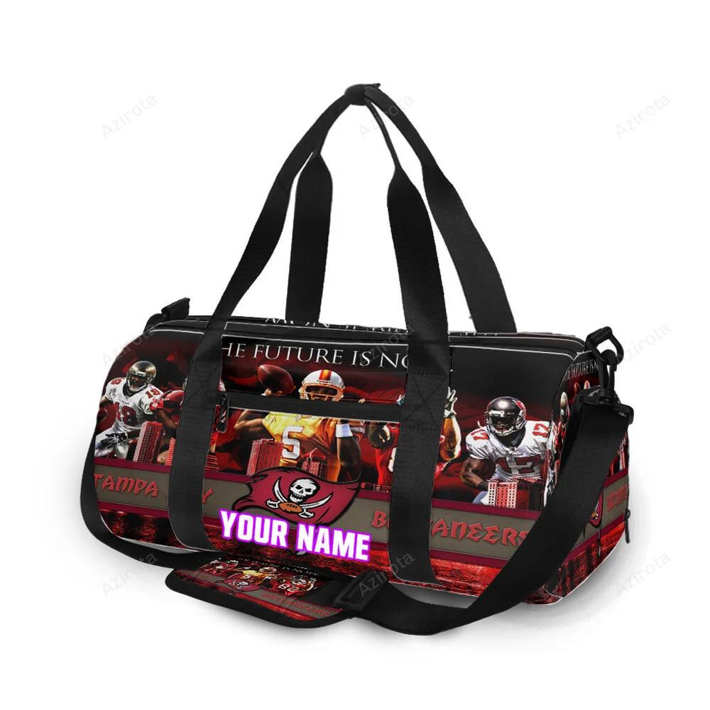 Tampa bay buccaneers the future is now personalized name travel bag gym bag 2405 Travel Bag