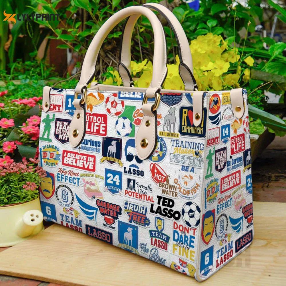 Ted lasso leather  handbag gift for  women 2992 Women Leather Hand Bag