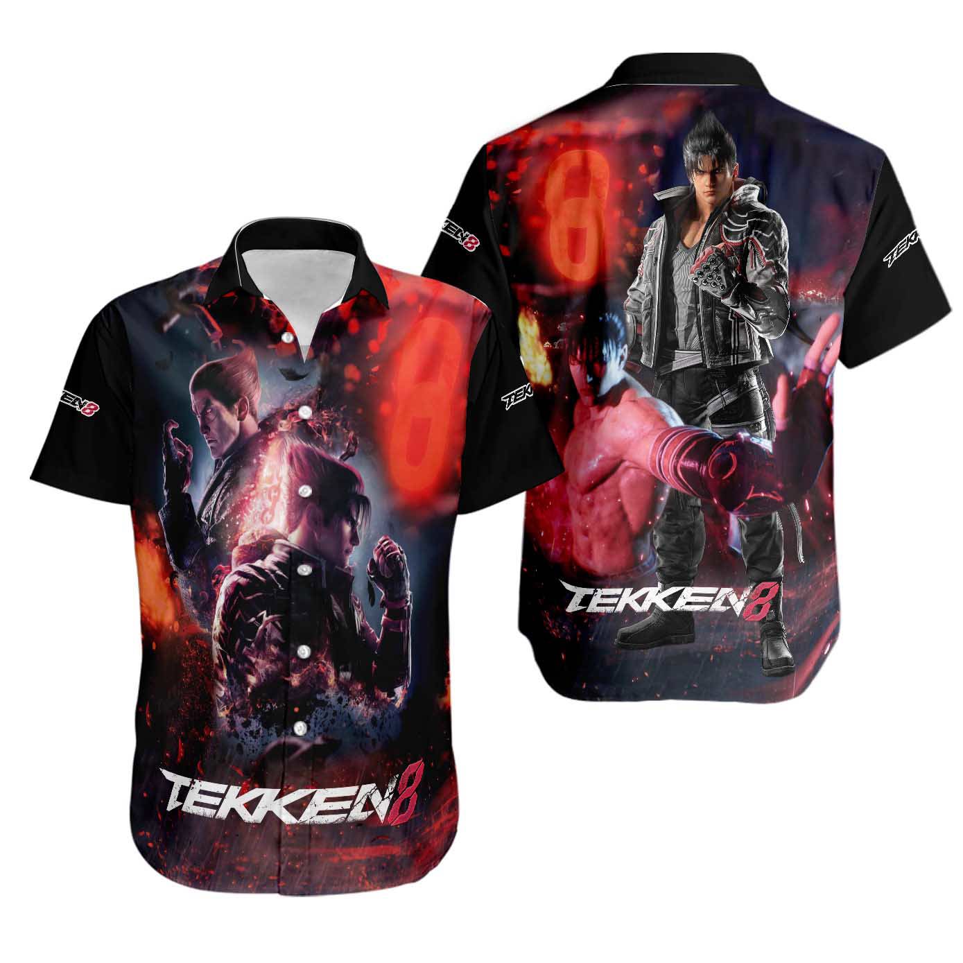 Tekken hawaiian shirt Hawaii Shirt Shorts & Flip Flops