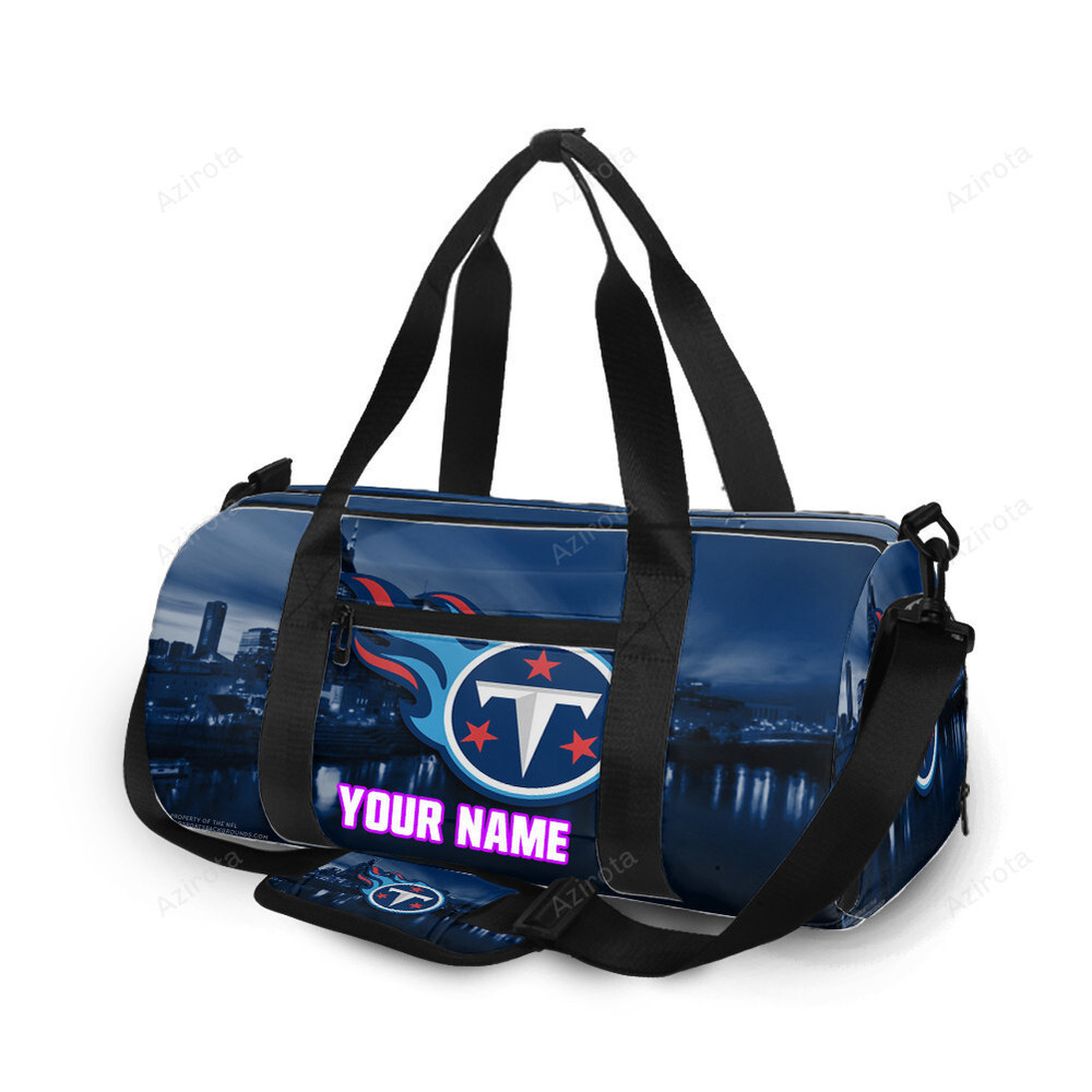 Tennessee titans emblem v3 personalized name travel bag gym bag 2567 Travel Bag
