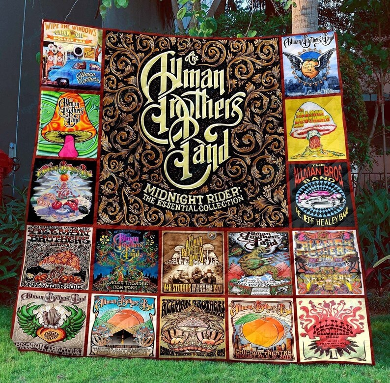 The allman brothers band quilt blanket ver 9 Quilt Blanket