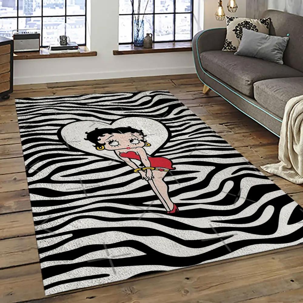 The best of betty boop cartoon character carpet area rug home decor gift best present for friends bobb11 Rectangle Rug