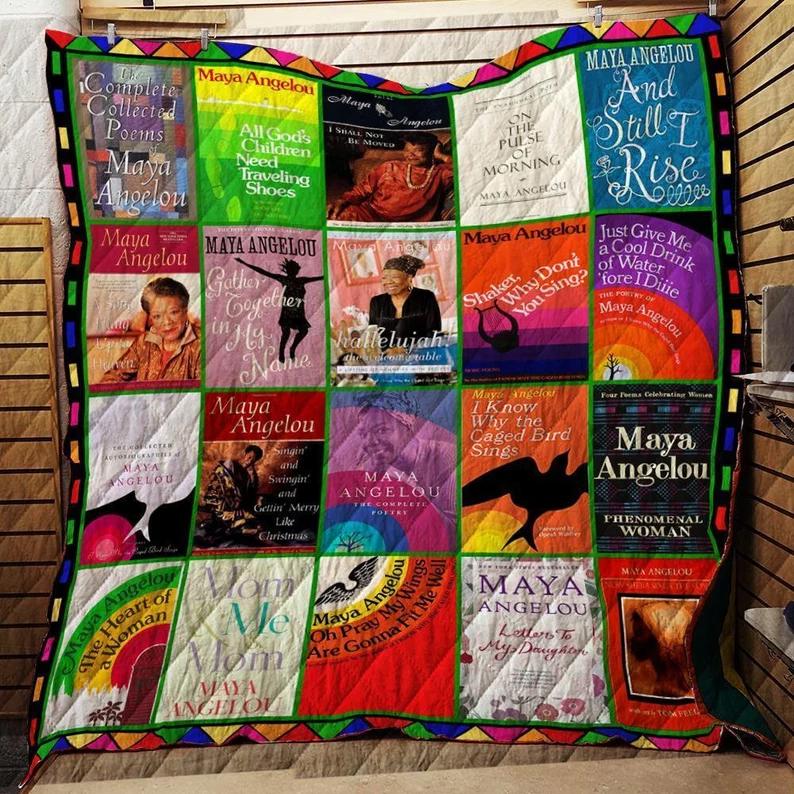 The maya angelou collection- quilt Quilt Blanket