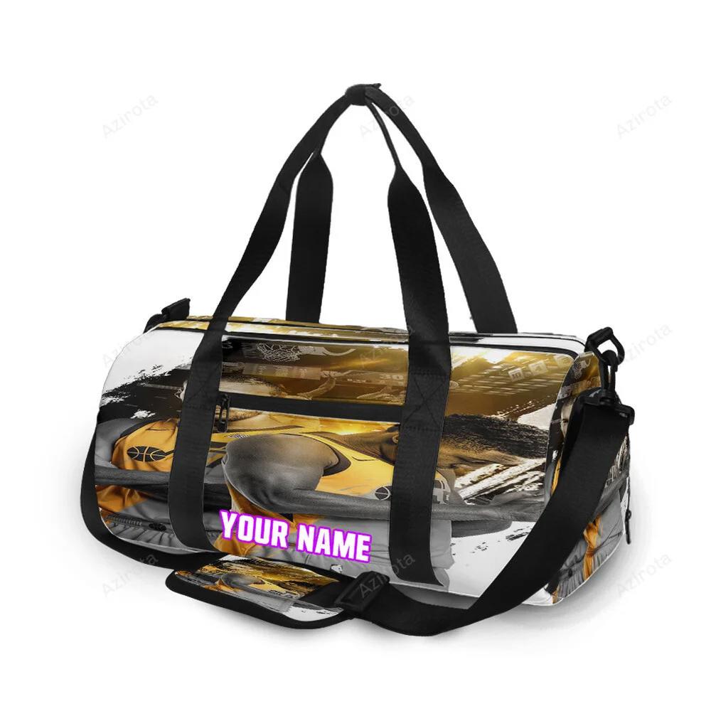Utah jazz rudy gobert and donova mitchell personalized name travel bag gym bag 2559 Travel Bag