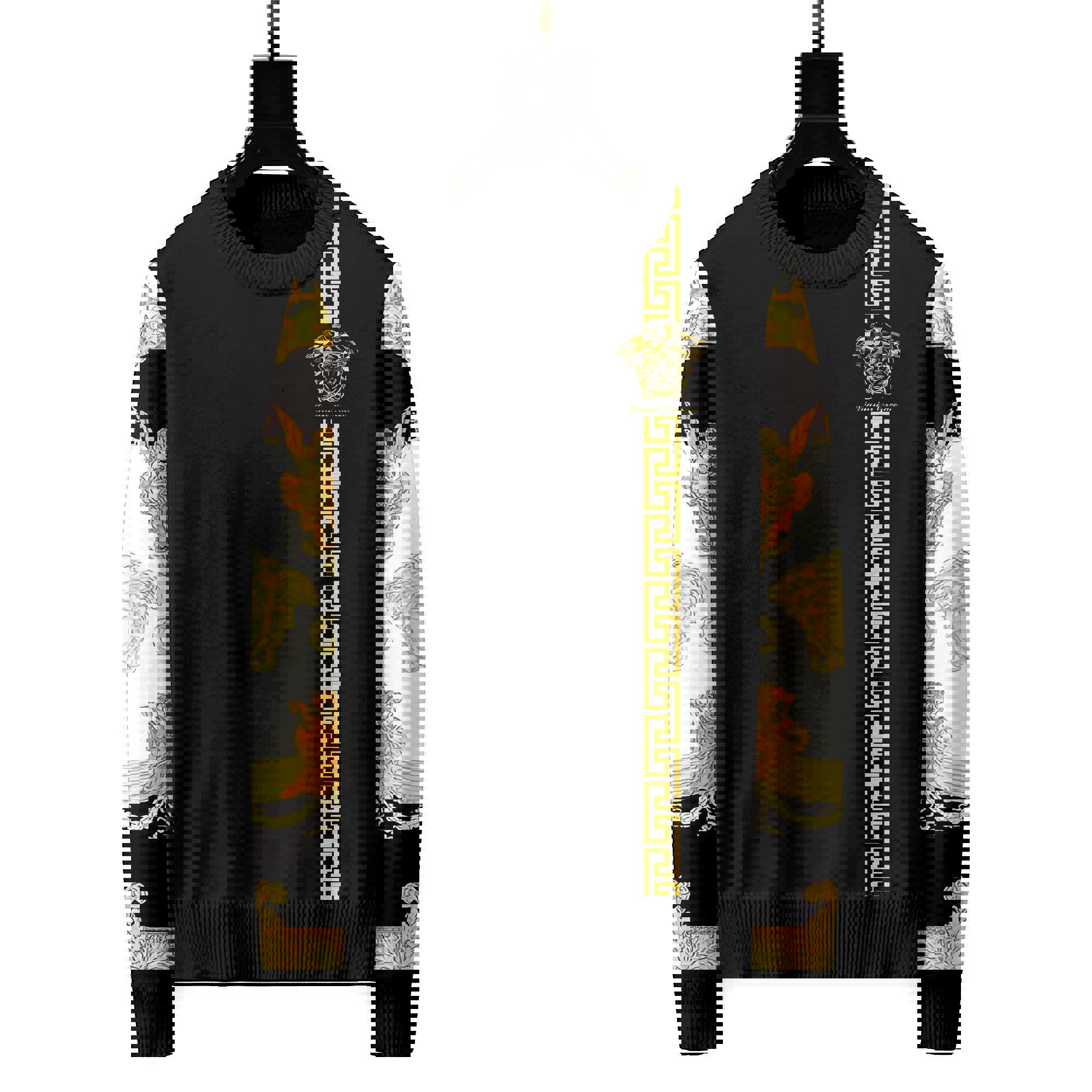 Versace luxury ugly sweater for winter hot 2024  style 650 Christmas Ugly Sweater