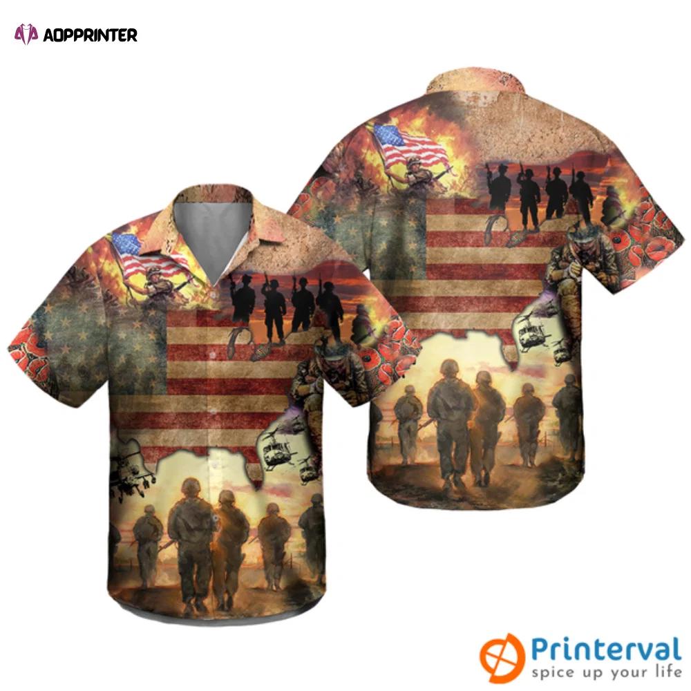Veterans blood sweat and tear hawaiian shirt Hawaii Shirt