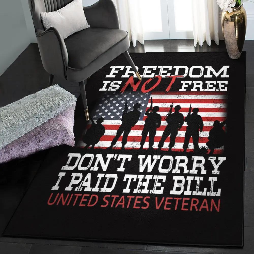 Veterans gift art deco rug, us veteran i am a us veteran gs cl rug Rectangle Rug