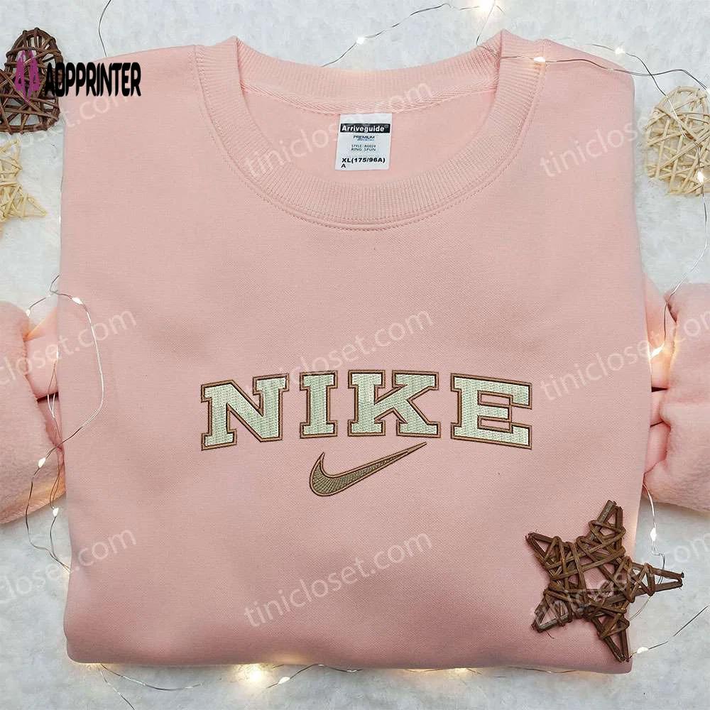 Vintage nike embroidered sweatshirt: unique nike inspired shirt perfect family gift Embroidered Shirt